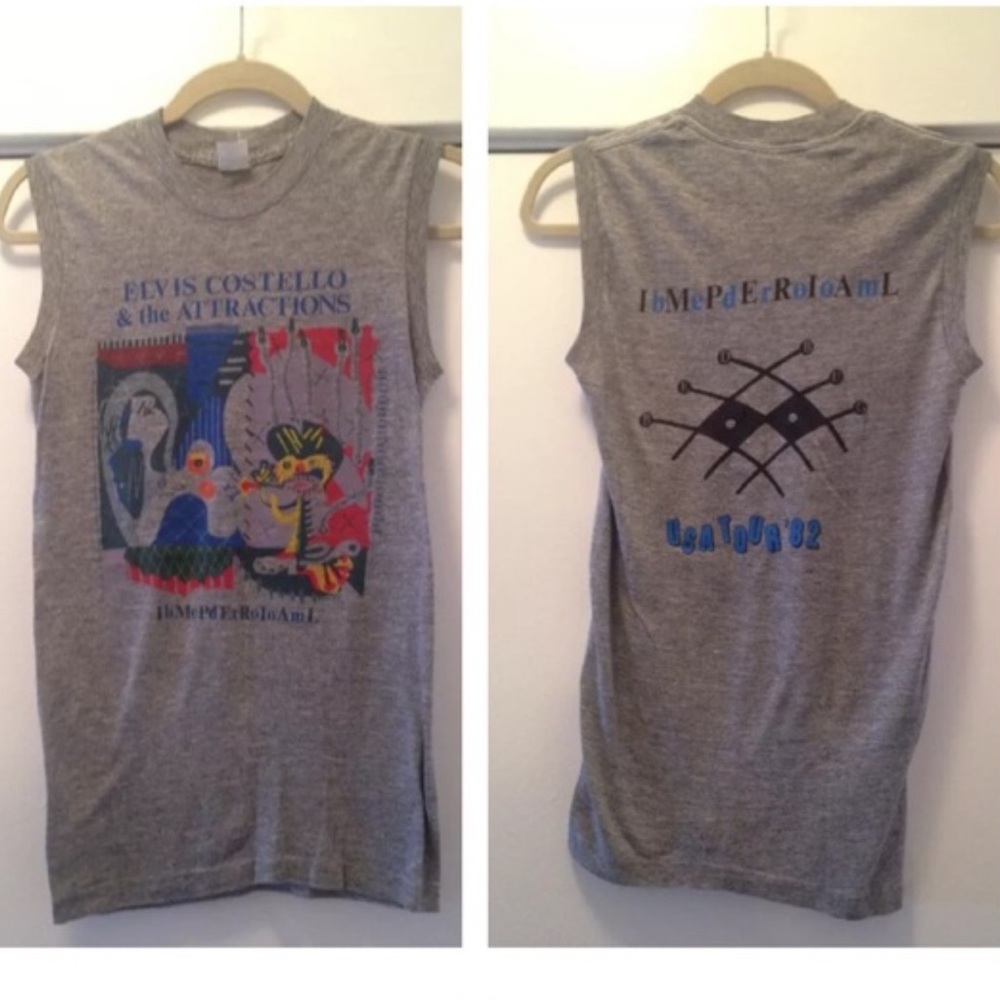 Vintage 82’ Elvis Costello top